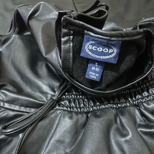 Black leather dress Small brand new for sale long